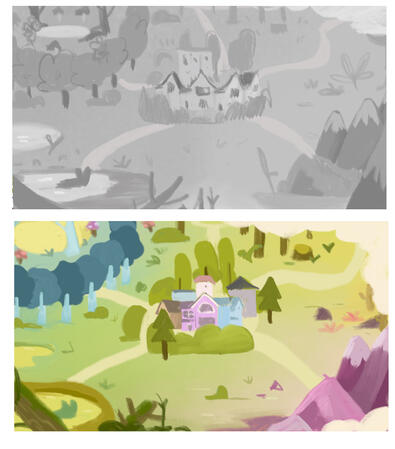 Map Concepts for ‘Piece of Cake’ Short Film Pitch